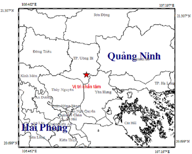 Động đất 3,2 độ richter ở Quảng Ninh - Ảnh 1.