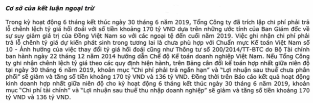 Vietnam Airlines nói gì về việc kiểm toán ngoại trừ việc trích lập trước lỗ chênh lệch tỷ giá làm hụt 136 tỷ đồng lãi ròng? - Ảnh 1.