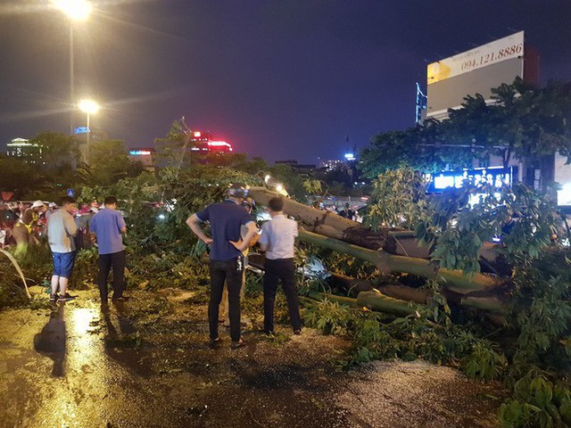  Mưa giông dữ dội từ cuối chiều ở Hà Nội, 1 nam thanh niên bị cây si đổ trúng tử vong - Ảnh 4.