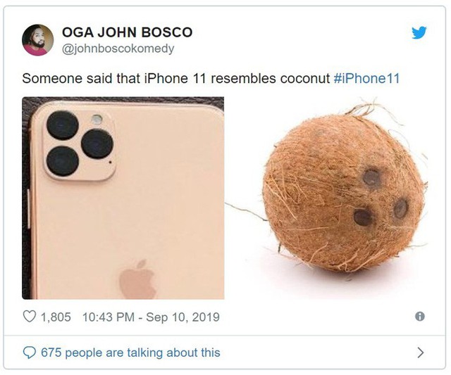 Vừa ra mắt, iPhone 11 đã bị chế nhạo là giống fidget spinner, quả dừa, bóng bowling, thậm chí là cả bếp từ - Ảnh 3.