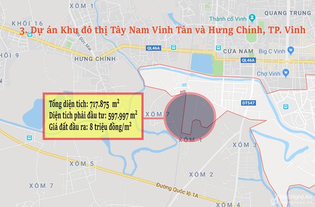 Nghệ An: Chi tiết 11 khu vực lớn dự kiến đấu giá đất ở - Ảnh 3.