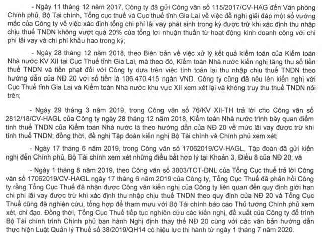 HAGL phản hồi việc có thể lỗ thêm 491 tỷ đồng: “Nghị định 20 có nhiều điểm bất hợp lý, chưa đúng bản chất chống chuyển giá” - Ảnh 3.