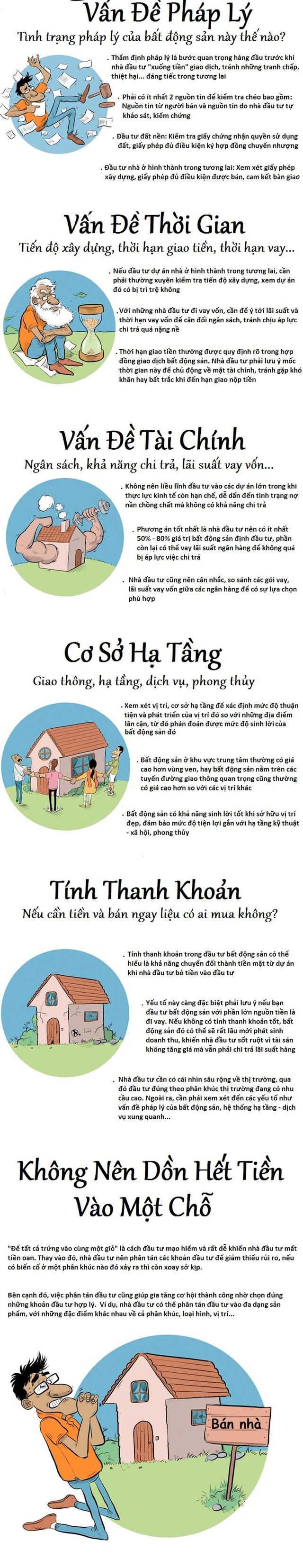 [Infographic] 6 lưu ý khi đầu tư bất động sản để tránh mất sạch vốn  - Ảnh 1.