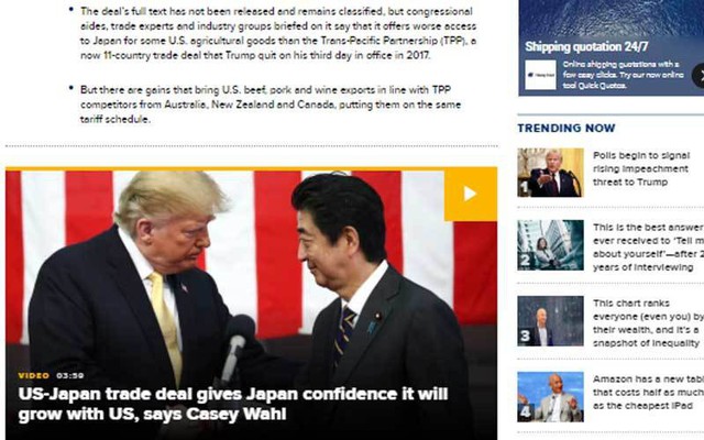 Công bá» Äặc biá»t từ Donald Trump, dá»n Trung Quá»c và o thế khó