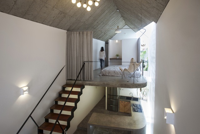 Ngôi nhà 40 m2 tối giản khác biệt trong căn hẻm nhỏ Hà Nội - Ảnh 9.