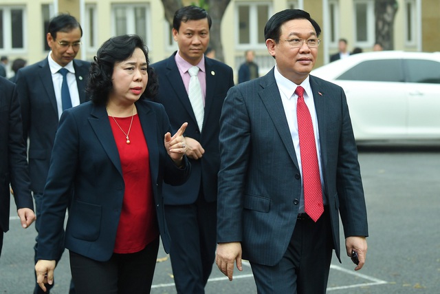 ẢNH: Toàn cảnh lễ nhận quyết định Bí thư Thành ủy Hà Nội của Phó Thủ tướng Vương Đình Huệ - Ảnh 15.