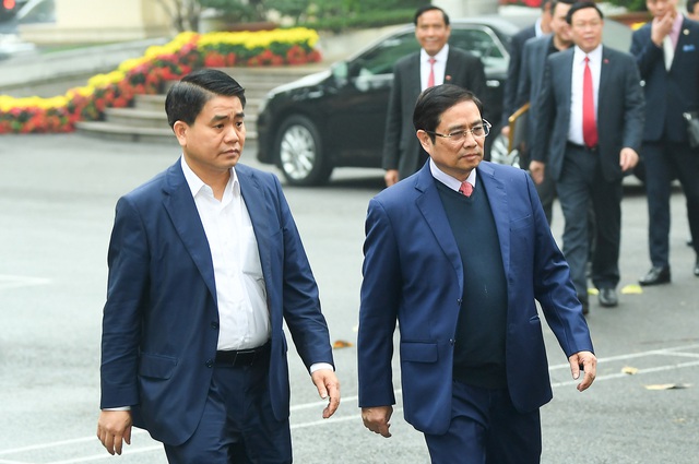 ẢNH: Toàn cảnh lễ nhận quyết định Bí thư Thành ủy Hà Nội của Phó Thủ tướng Vương Đình Huệ - Ảnh 3.
