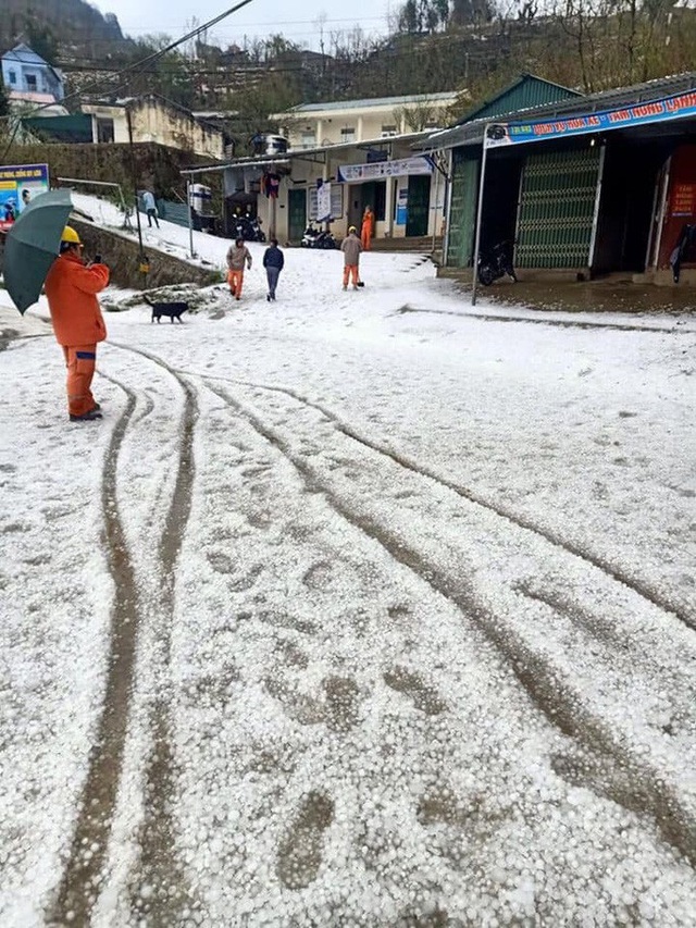 Mưa đá rơi trắng trời, trắng đất ở Lai Châu - Ảnh 13.