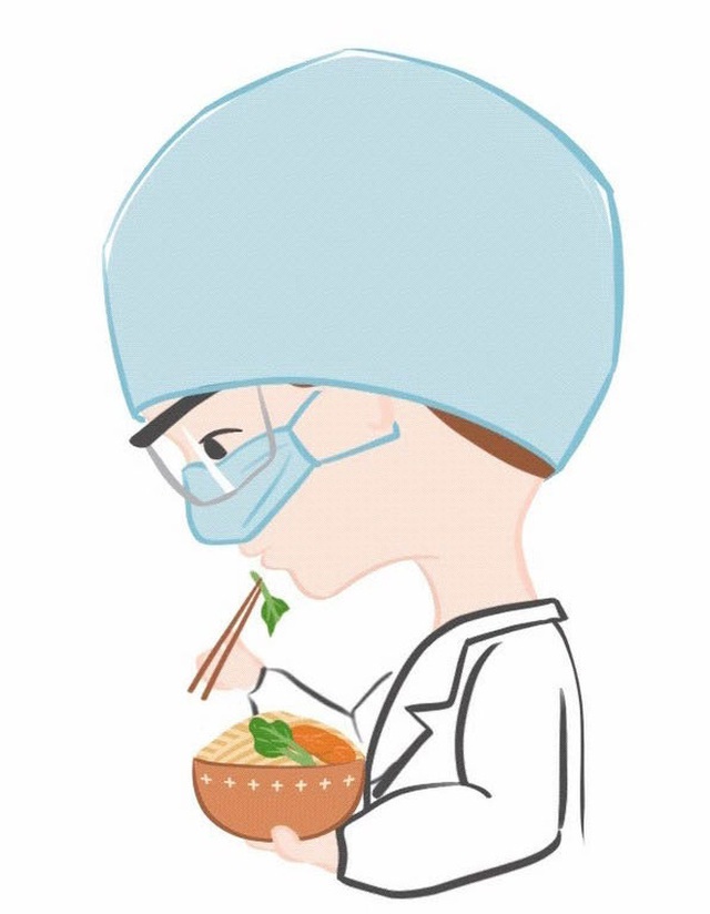 Khẩu trang bảo vệ mũi ngay cả khi ăn uống: Vũ khí thượng thừa của các y bác sĩ Vũ Hán để chiến đấu với dịch virus corona - Ảnh 2.