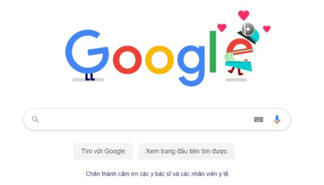 COVID-19: Google cảm ơn sự hy sinh thầm lặng của y bác sĩ - Ảnh 1.