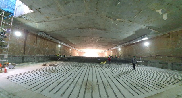 Thi công ga ngầm đường sắt đô thị Nhổn - Ga Hà Nội dưới độ sâu 19 m  - Ảnh 1.