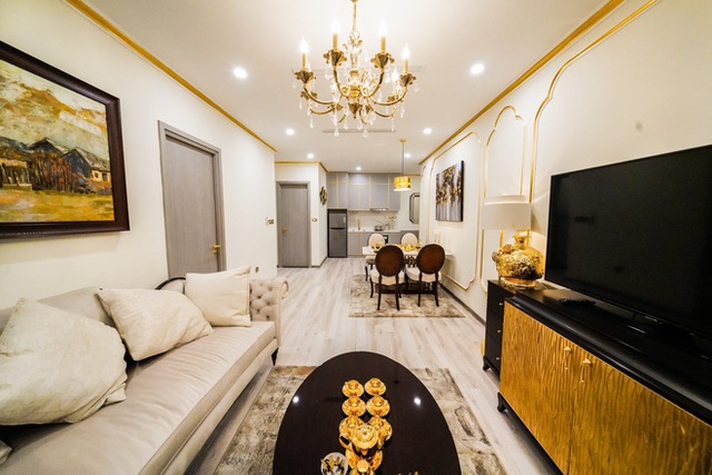 Cận cảnh căn hộ ở Hà Nội được dát vàng, giá siêu đắt 150 triệu đồng/m2 - Ảnh 3.