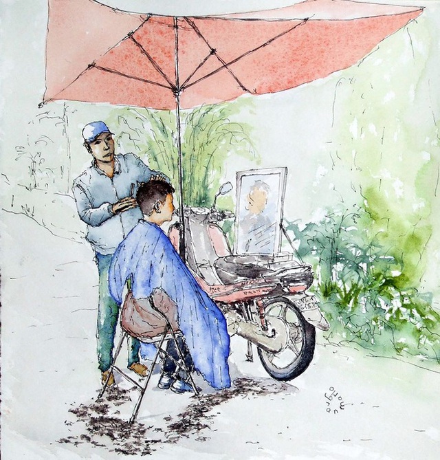 Bộ tranh đẹp quá Việt Nam ơi được vẽ bởi họa sĩ người Pháp, cộng đồng mạng quốc tế thích thú ngắm nhìn một nơi bình dị, an yên nhưng rất tươi đẹp - Ảnh 2.