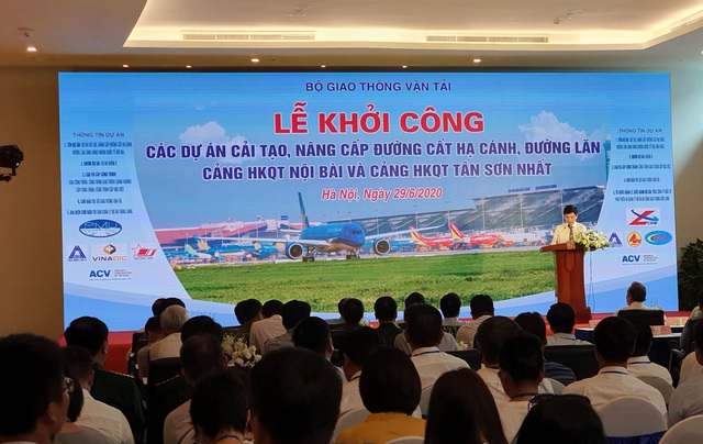Khởi công dự án nâng cấp đường cất hạ cánh 2 sân bay Nội Bài và Tân Sơn Nhất - Ảnh 1.