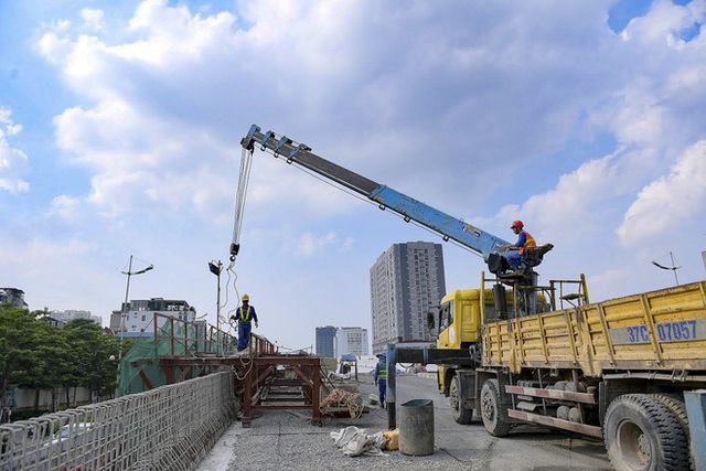  [Ảnh] Toàn cảnh đường vành đai 3 Mai Dịch - Nam Thăng Long nhìn từ trên cao sau gần 2 năm thi công - Ảnh 3.