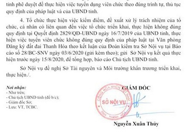 Thanh Hóa: Gần 300 người thi đậu viên chức, nửa năm chưa được công nhận kết quả - Ảnh 2.