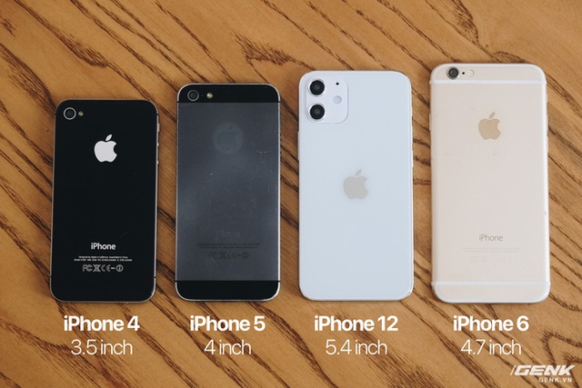 So sánh iPhone 12 5.4 inch với iPhone 4, iPhone 5 và iPhone 6: Chiếc iPhone nhỏ gọn đáng để chờ đợi - Ảnh 2.