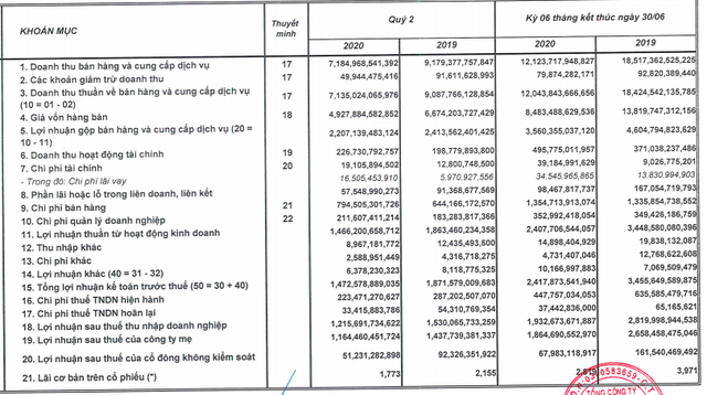 Sabeco giảm hơn 31% LNST 6 tháng xuống 1.933 tỷ đồng, dịch Covid-19 lại bùng phát đi ngược kỳ vọng nửa cuối năm - Ảnh 2.