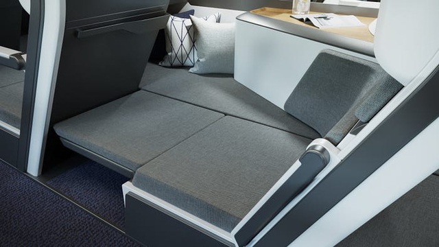 Cận cảnh khoang máy bay hạng phổ thông trong tương lai: Du khách có thể thoải mái nằm dài với thiết kế ghế ngồi hoàn toàn mới - Ảnh 7.