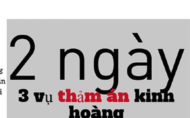 Infographics: Liên tiếp các vụ thảm án kinh hoàng khiến 9 người chết