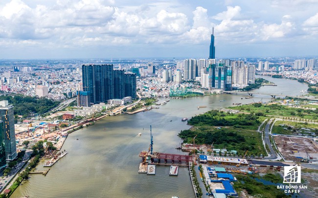 Cầu đi bộ qua sông Sài Gòn sẽ có băng chuyền, thang máy