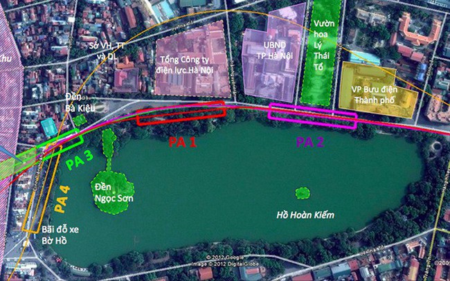 Tiếp tục lấy ý kiến hai bộ về vị trí ga ngầm tại khu vực hồ Hoàn Kiếm