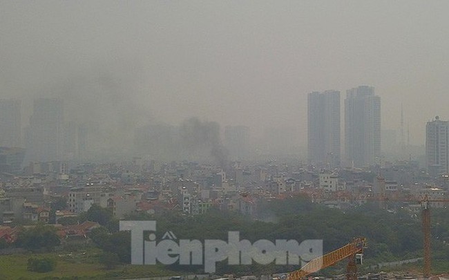 Sau một ngày trong lành, Hà Nội lại ô nhiễm nghiêm trọng sáng nay