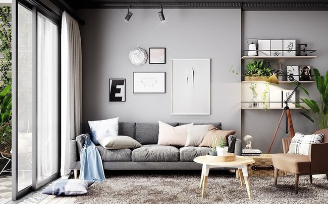 Căn hộ màu xám chủ đạo vẫn sang trọng, nổi bật ấm cúng Căn hộ màu xám chủ đạo vẫn sang trọng, nổi bật ấm cúng