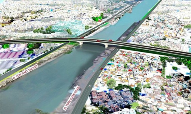 Xây cầu Nguyễn Khoái 1.250 tỷ, giảm kẹt xe cho Nam Sài Gòn