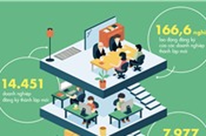 [Infographic] Bức tranh doanh nghiệp Việt Nam trong hai tháng đầu năm