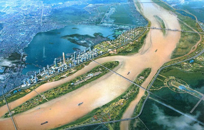 Vingroup, Sungroup, Geleximco sẽ quy hoạch hai bên sông Hồng theo hướng tạo lập đô thị hiện đại