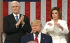 Bà Pelosi xé bản sao thông điệp liên bang của Tổng thống Trump