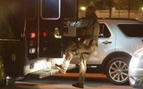 [NÓNG] Đặc vụ Mỹ "vũ trang tận răng", chó nghiệp vụ rà soát sân bay Nội Bài, chuẩn bị đón ông Trump