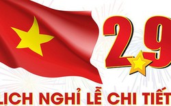 Infographic: Chi tiết lịch nghỉ lễ dịp Quốc khánh 2/9 năm 2019