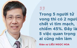 Mạch máu thông thì cơ thể khỏe: GS nổi tiếng khuyên bạn 5 điều nên làm để tránh tử vong