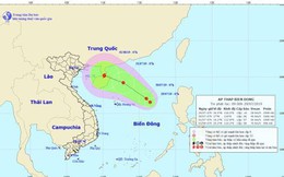 Xuất hiện vùng áp thấp trên Biển Đông