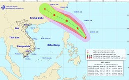 Bão Bailu giật cấp 11 đang hoạt động gần Biển Đông