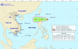 Xuất hiện áp thấp nhiệt đới gần Biển Đông