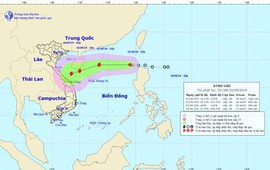 Áp thấp nhiệt đới sắp thành bão cách Hoàng Sa 740km