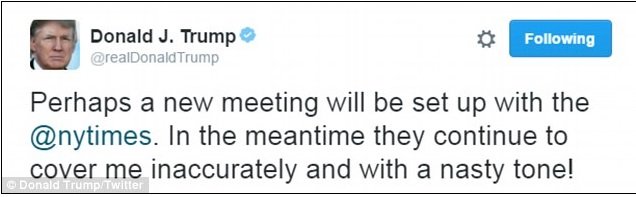 Dòng thông báo trên Twitter của ông Trump 15 phút sau đó - Ảnh: Twitter