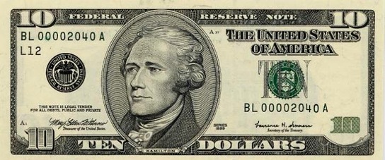 
 

Hamilton là một trong hai người không phải là tổng thống nhưng được in hình lên tờ tiền giấy USD (nguồn ảnh: Internet).

 
