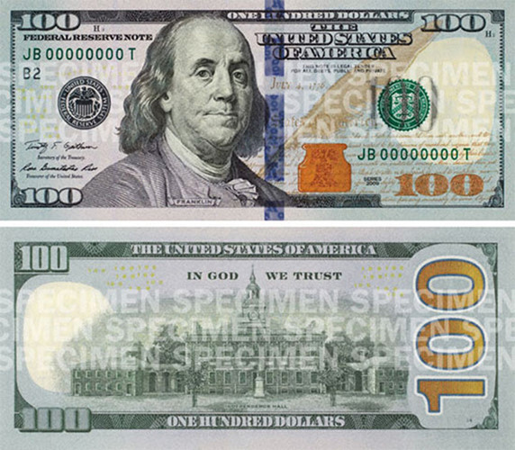
Mỗi tờ tiền USD in hình một nhân vật khác nhau.
