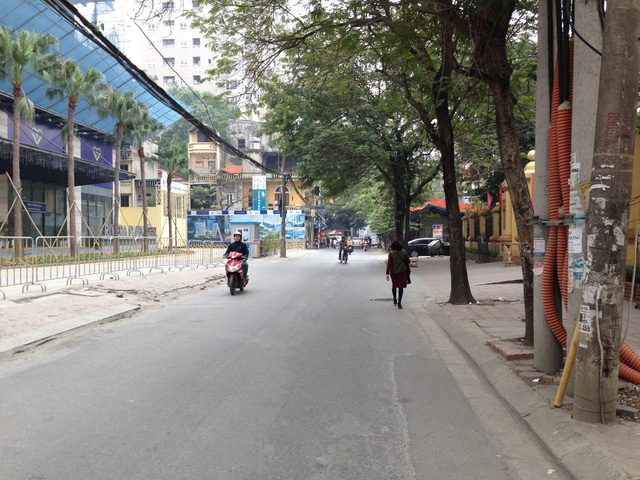 
Tuyến đường Vũ Trọng Phụng chỉ cho phép ô tô di chuyển 1 chiều hướng Vũ Trọng Phụng - đường Nguyễn Trãi.
