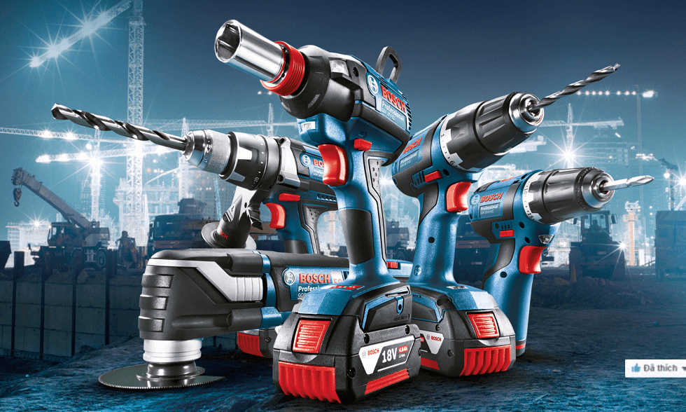 Các dụng cụ điện cầm tay của Bosch rất phổ biến tại Việt Nam
