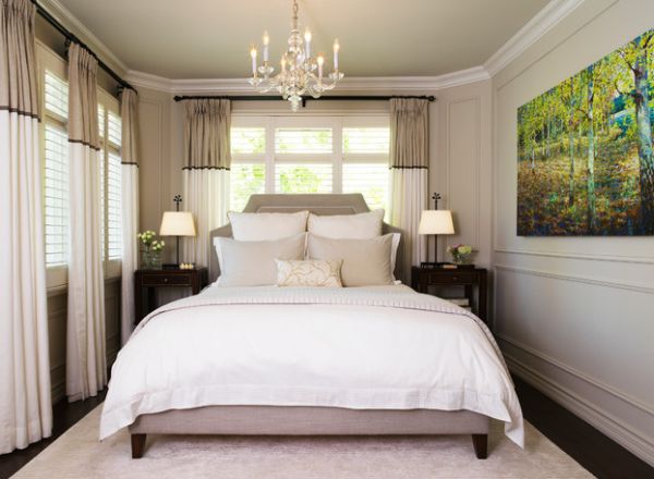 
Sử dụng nội thất màu trắng có tác dụng làm tăng thêm ánh sáng cho gian phòng, giúp phòng ngủ nhỏ trở nên rộng lớn hơn qua thị giác và dễ bố trí nội thất.

 
