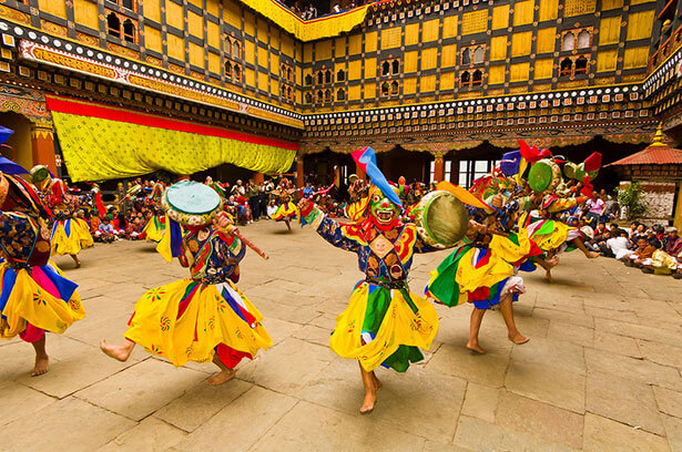 
Lễ hội đầy màu sắc ở Bhutan.

