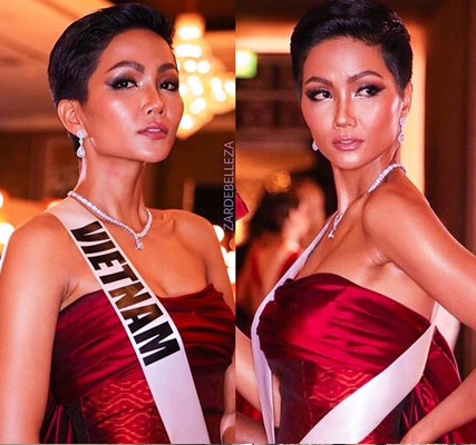 Top 5 Miss Universe HHen Niê: Từ trang phục dân tộc bánh mì, cú tung váy điệu nghệ tới dấu ấn tuyệt vời của người đẹp có nhan sắc lạ - Ảnh 11.