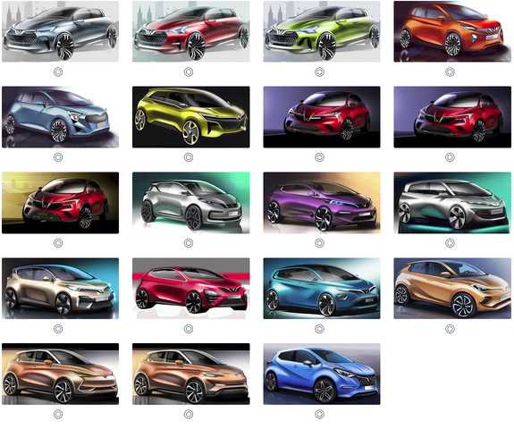 Vinfast tiếp tục tung ra 36 mẫu thiết kế xe ô tô điện để trưng cầu ý kiến - Ảnh 2.
