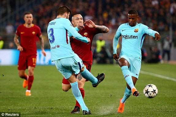 Chấn động: Barcelona bị loại đầy cay đắng sau cuộc lội ngược dòng không tưởng của AS Roma - Ảnh 1.