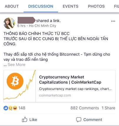 Đồng tiền đa cấp Bitconnect sụp đổ: Nhà đầu tư Việt Nam kêu trời vì mắc kẹt, nguy cơ mất trắng toàn bộ tài sản - Ảnh 2.